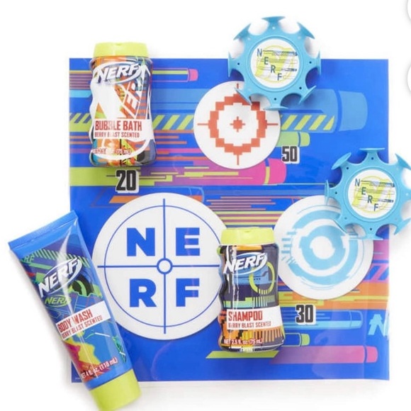 Nerf Berry Blast 6-Piece Bath Tub Target Set - Picture 2 of 3